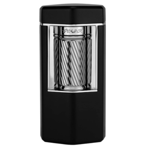 Xikar Meridian Triple Soft Flame Cigar Lighter Black & Gunmetal