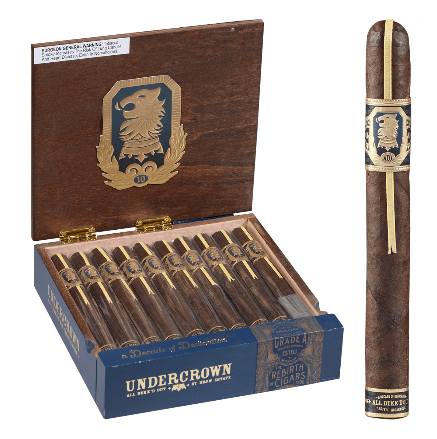 Undercrown 10 by Drew Estate Corona Doble UC10 Box *All Dekk’d Out*