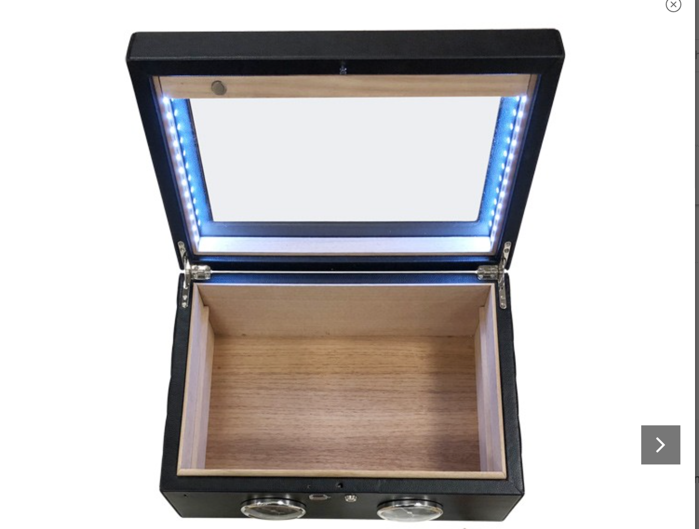 Prestige Import Group Lemans GT Black 120 Ct. Cigar Humidor - Image 2
