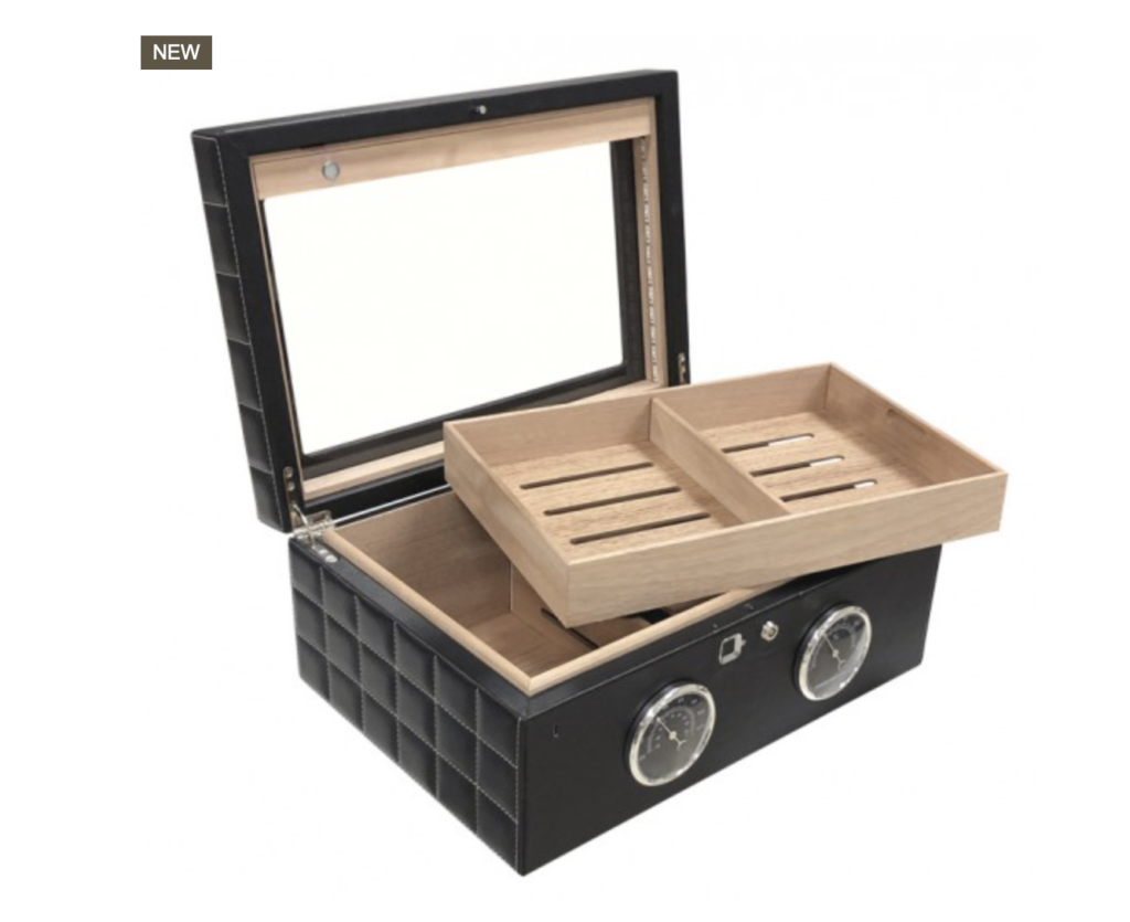 Prestige Import Group Lemans GT Black 120 Ct. Cigar Humidor