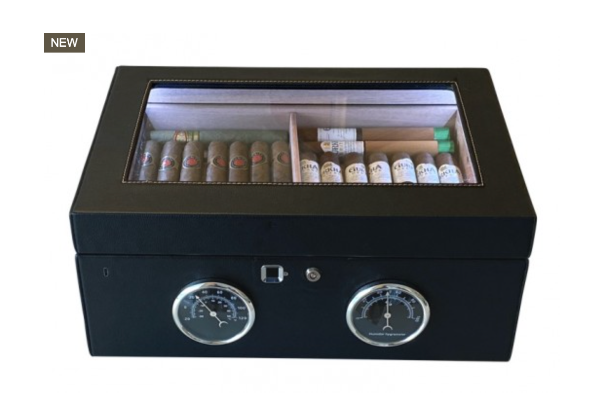 Prestige Import Group Lemans GT Black 120 Ct. Cigar Humidor - Image 3