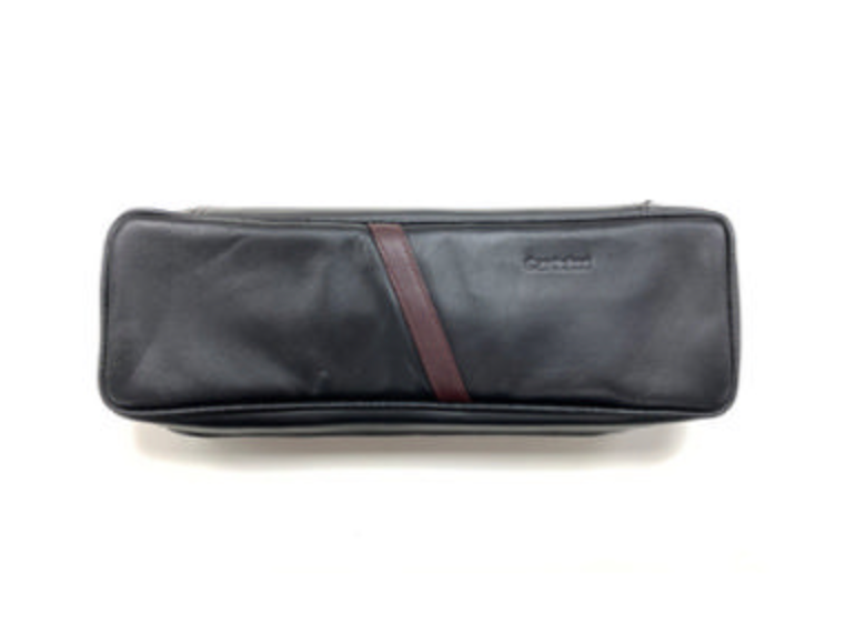 Castleford Churchwarden Pipe Case – Black Soft Leather - Image 3