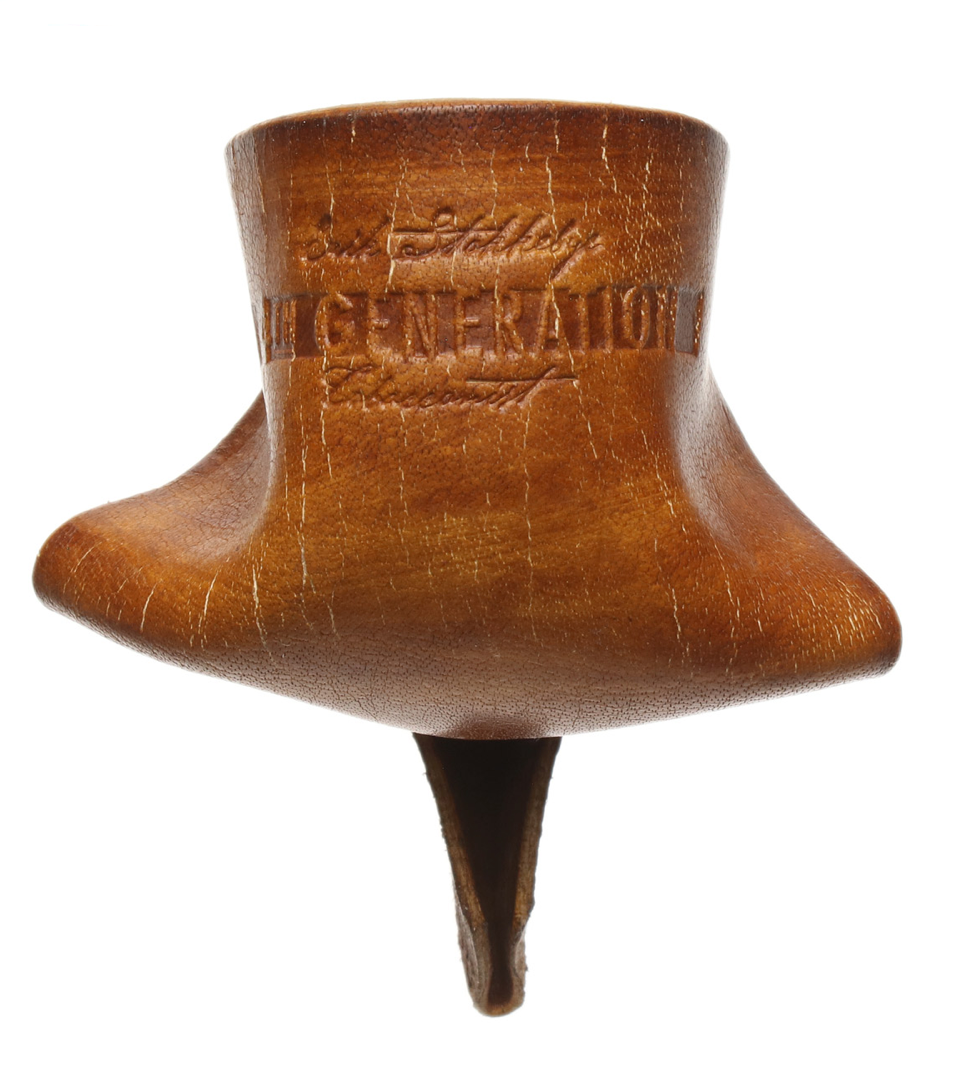 Erik Stokkebye 4th Generation Brown Leather Pipe Stand - Image 4