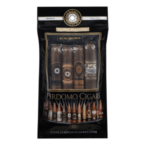 Perdomo: Travel Humidor 4 Pack Fresh Bag Sungrown Cigars