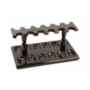 Pipe Stand – Woodmere 12-Pipe Walnut Pipe Rack