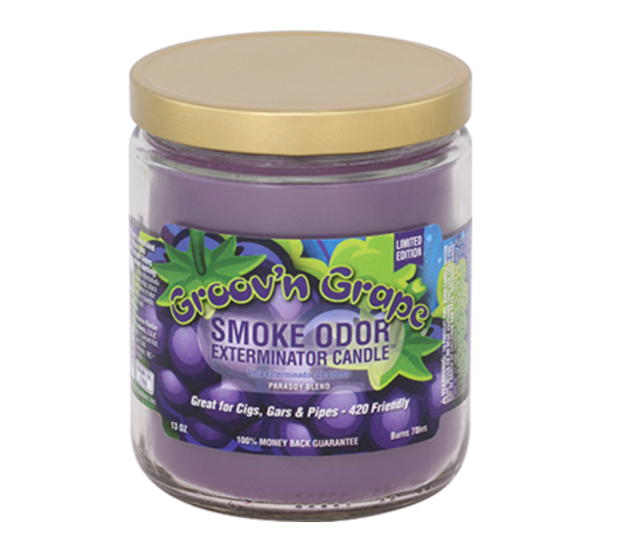 Smoke Odor Exterminator Candle Groov’n Grape 13oz.
