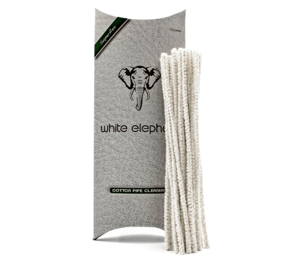 White Elephant Cotton 100 Pipe Cleaners