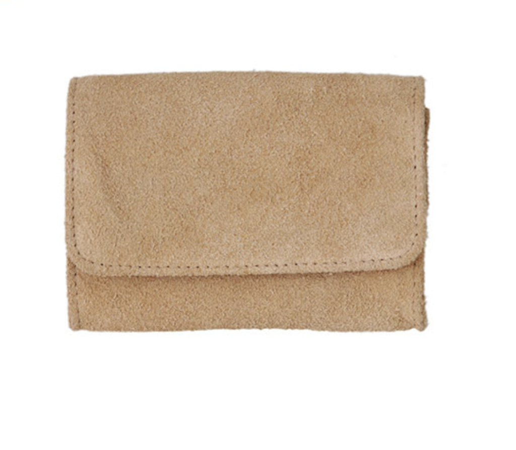 Genuine Leather Box Tobacco Pouch Suede