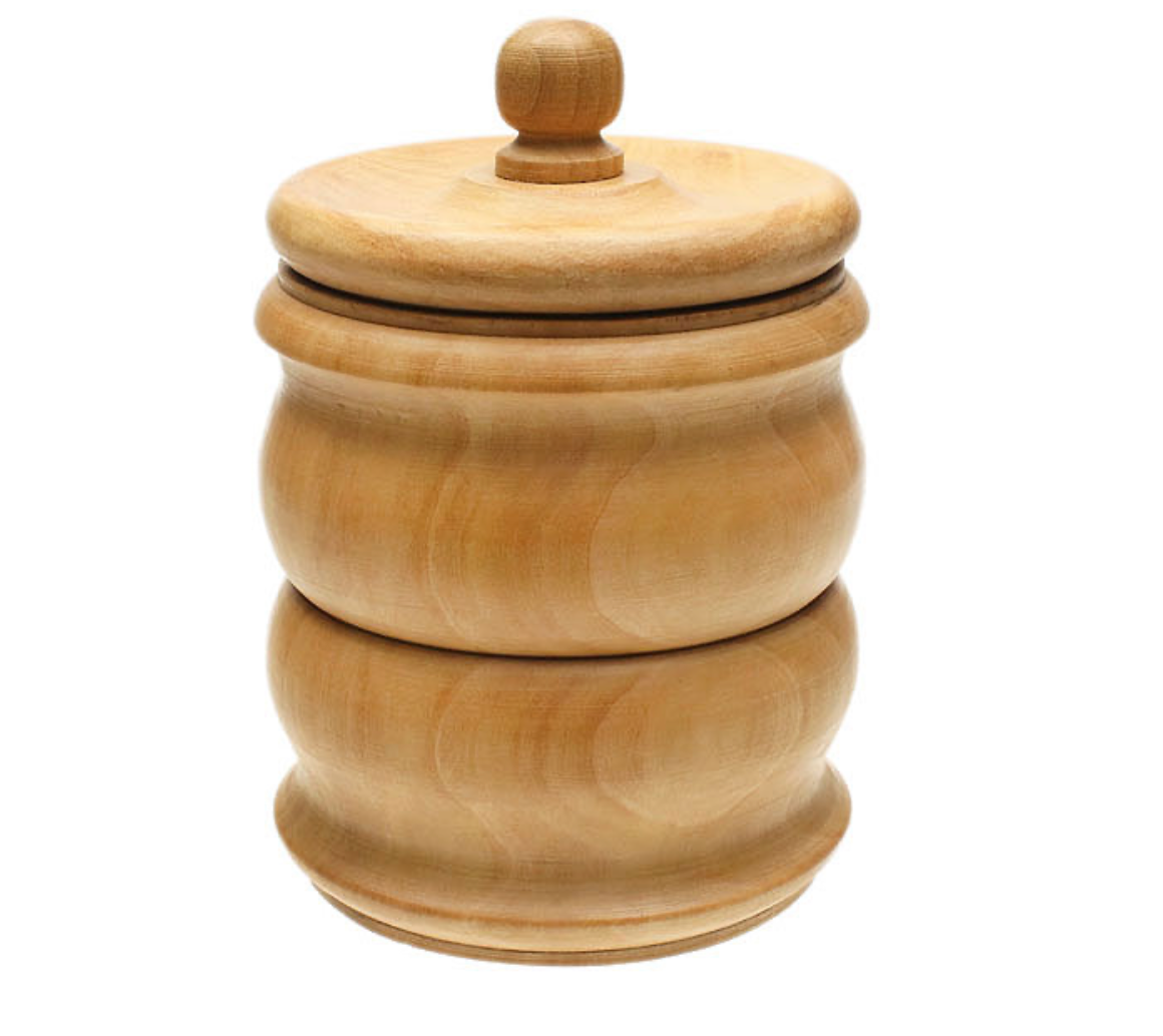 Wooden 6 Pipe Rack with Tobacco Jar - Image 2