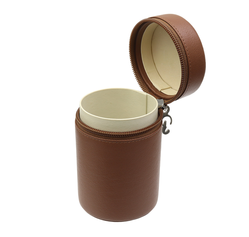 Peterson Grafton Leather Large Brown Tobacco Jar - Image 2