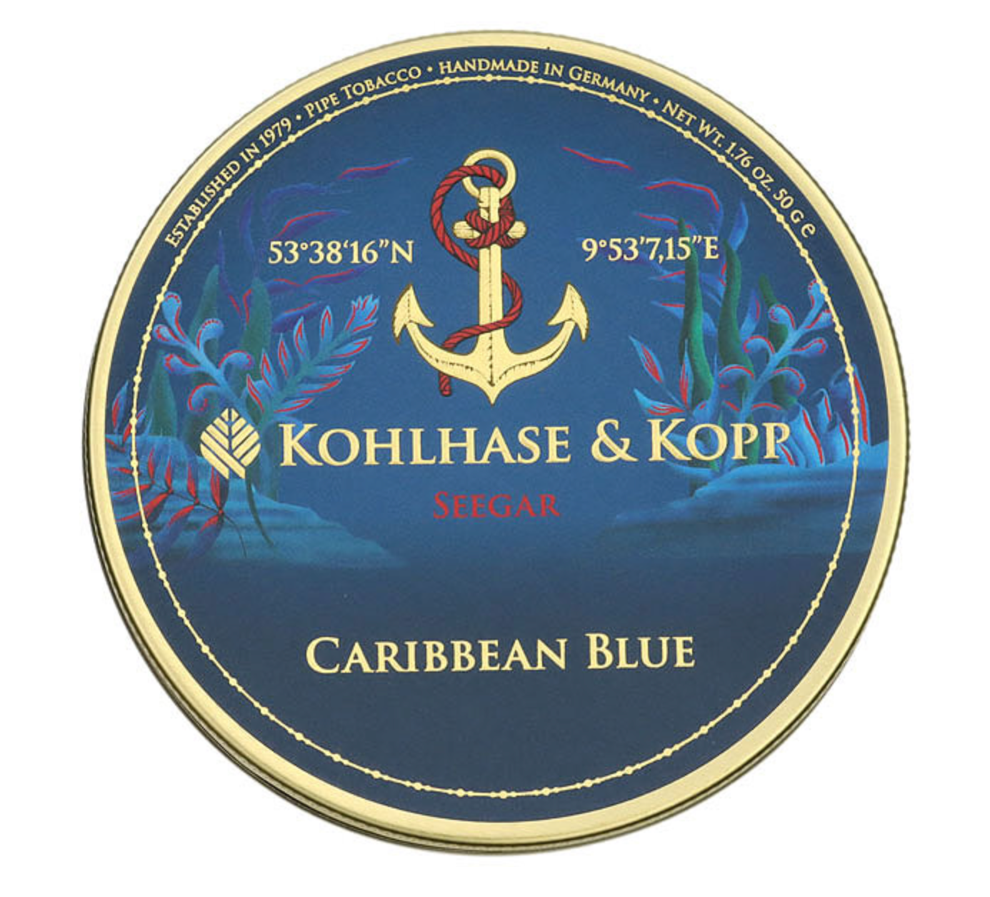 Caribbean Blue: Seegar 50g Tin