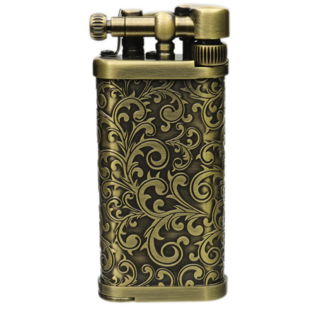 IM Corona Old Boy Brass Arabesque Pipe Lighter