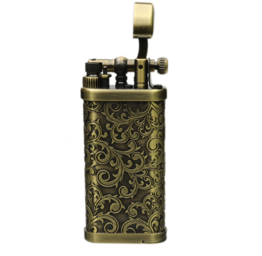 IM Corona Old Boy Brass Arabesque Pipe Lighter - Image 2
