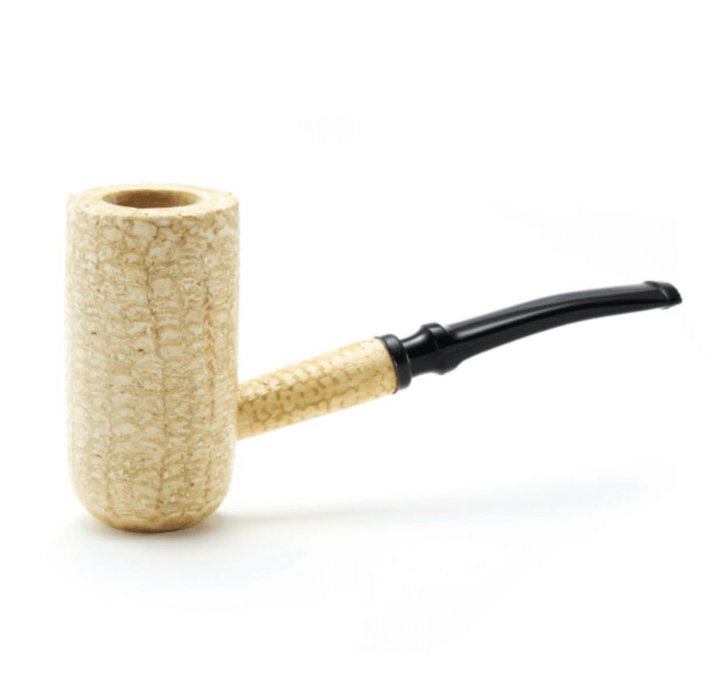 Missouri Meerschaum: General Polished Corn Cob Pipe Bent Stem
