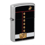 Zippo: Marines Uniform Street Chrome Color Logo Zippo