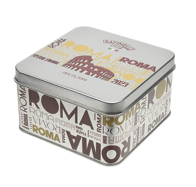 Savinelli 9mm Charcoal Filters (100 pc) Tin