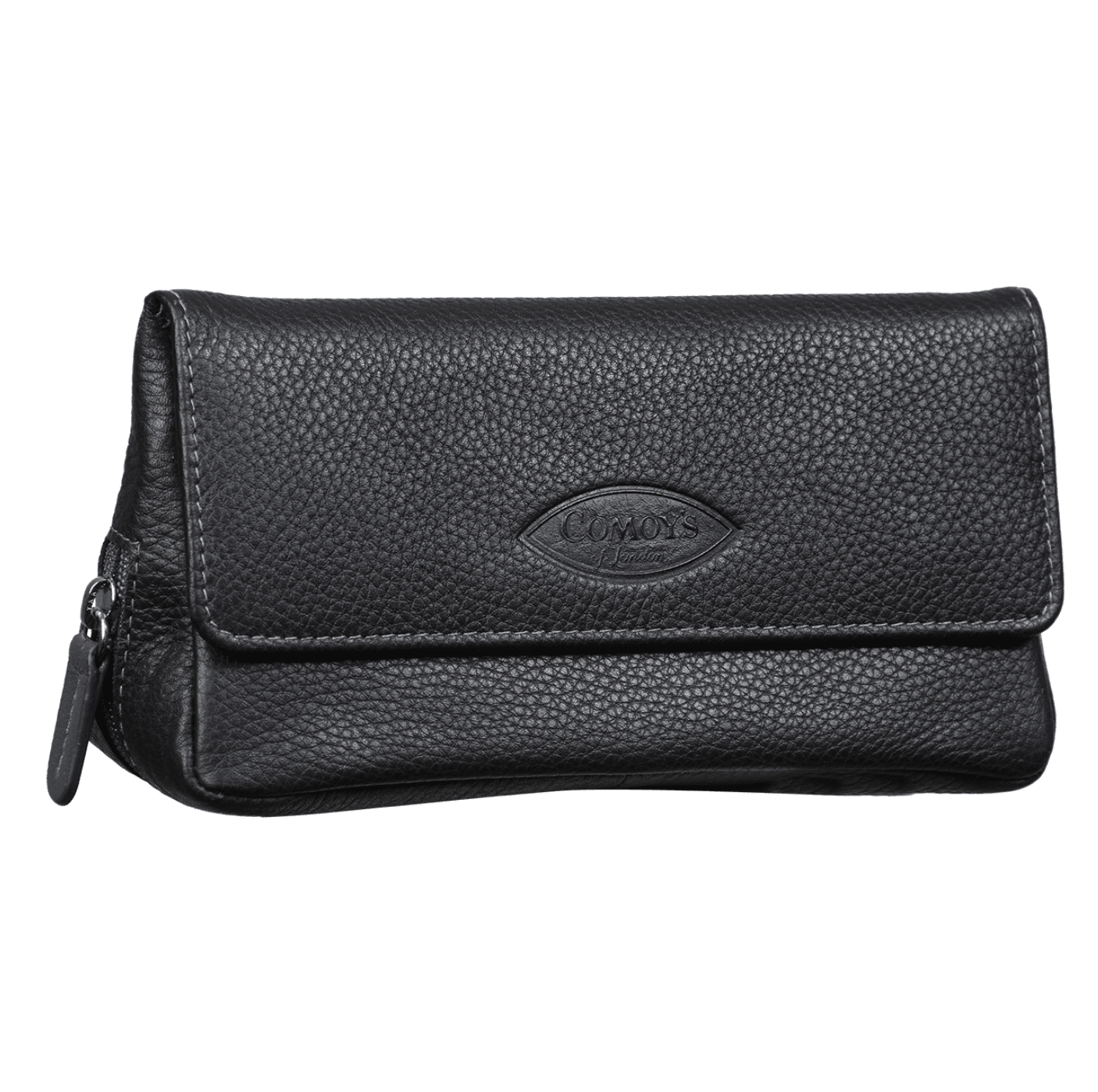 Comoys Tobacco Pouch 1 Pipe Black & Grey - Image 3