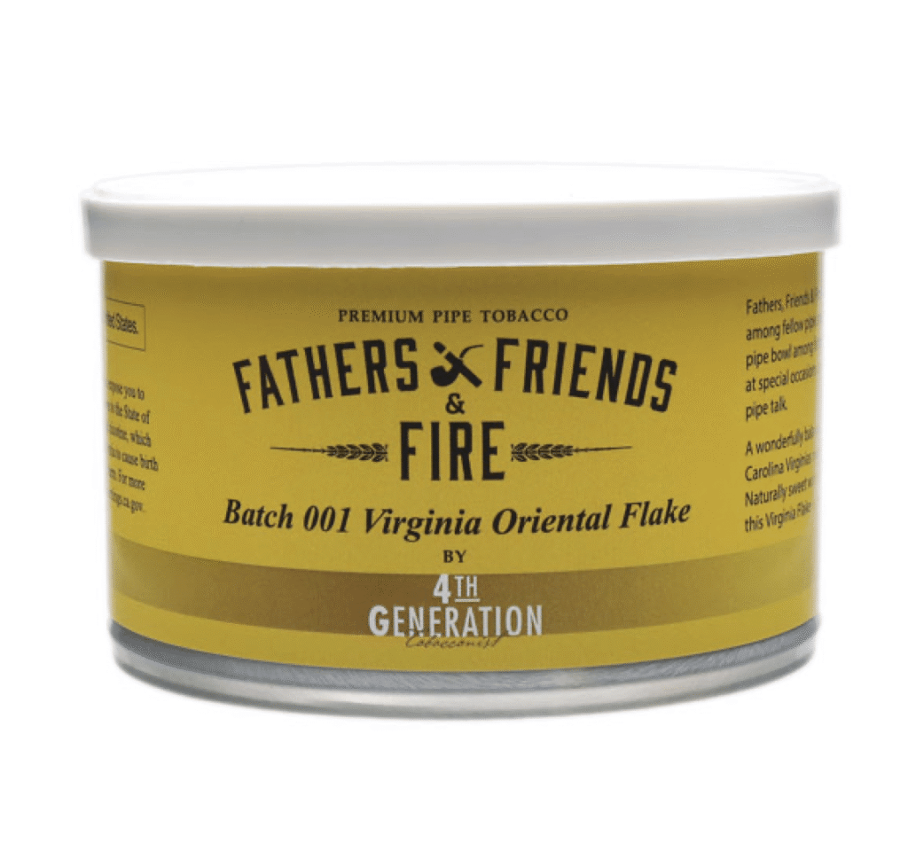Erik Stokkebye 4th Generation: Fathers, Friends & Fire Batch 001 Virginia Oriental Flake 2oz Pipe Tobacco