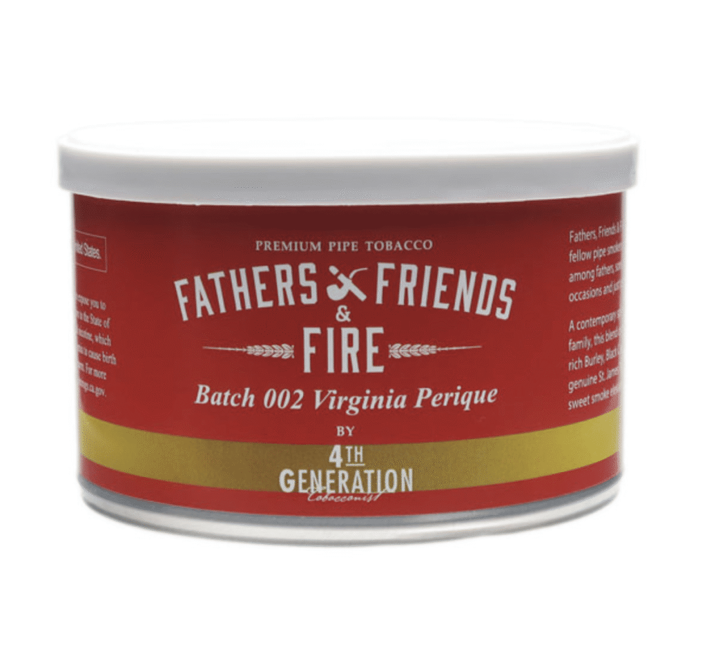 Erik Stokkebye 4th Generation: Fathers, Friends & Fire Batch 002 Virginia Perique Flake 2oz Pipe Tobacco