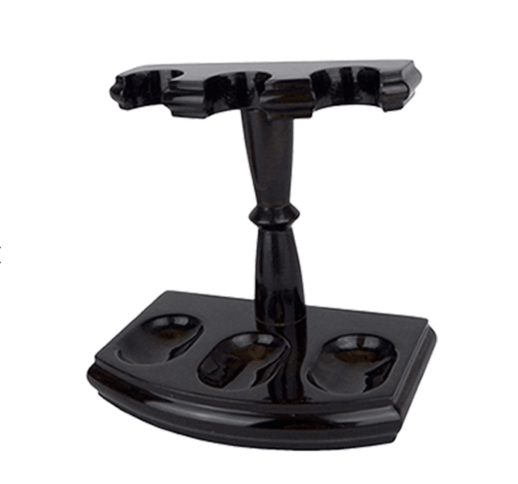 Pipe Stand – Woodmere 3-Pipe Walnut Wood Pipe Rack