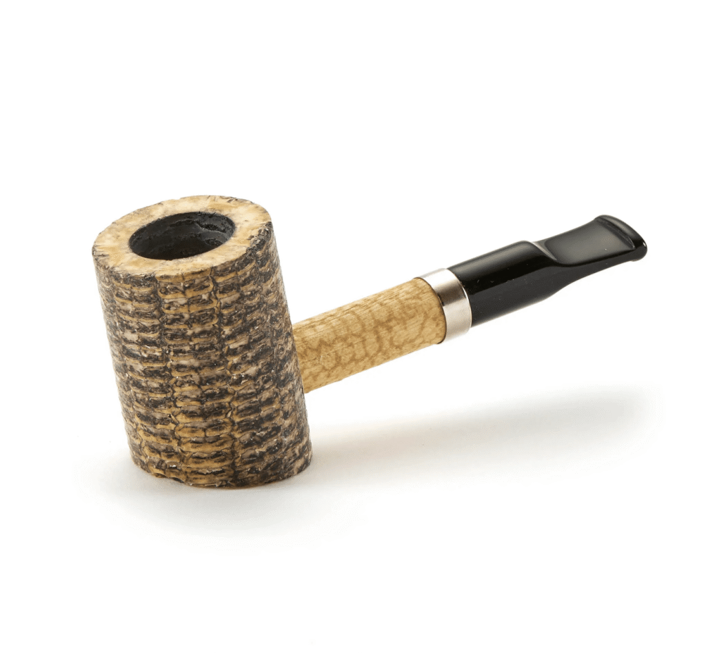 Missouri Meerschaum: Dagner Poker Corn Cob Pipe Black Stem