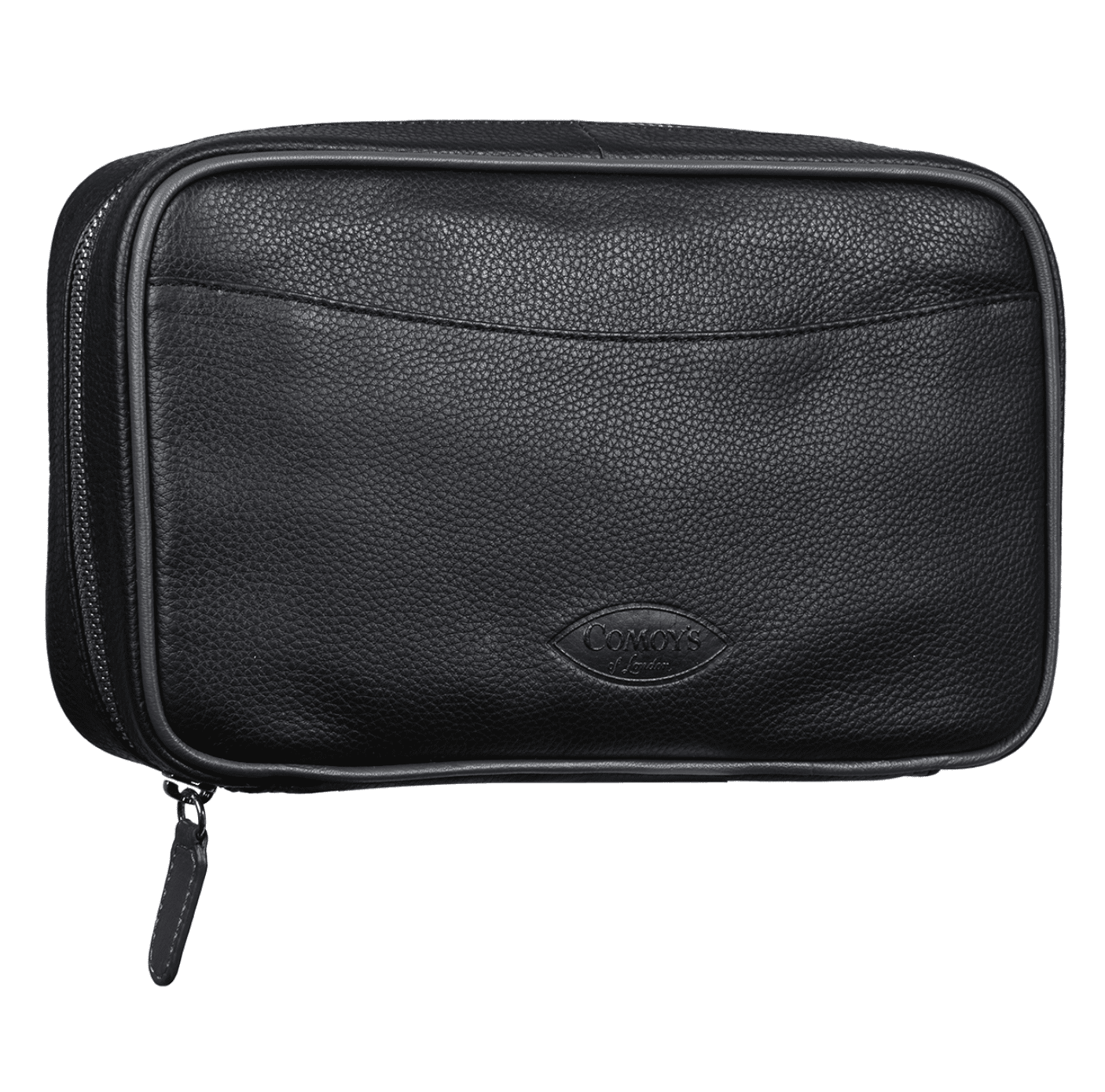 Comoys Tobacco Pouch Multi Pipe Travel Case Black & Grey - Image 2