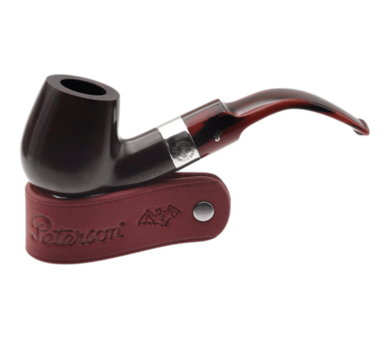 Peterson Red Leather Dracula Pipe Stand - Image 2