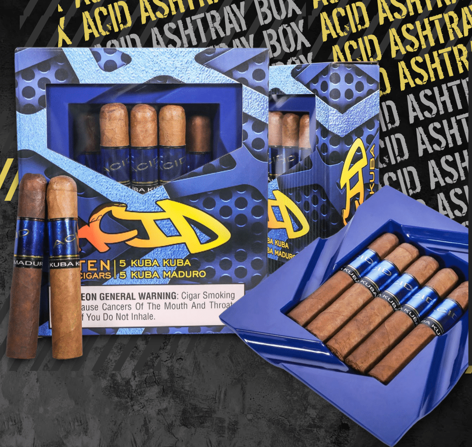 ACID Kuba Kuba Robusto Cigars and Ashtray Gift Set