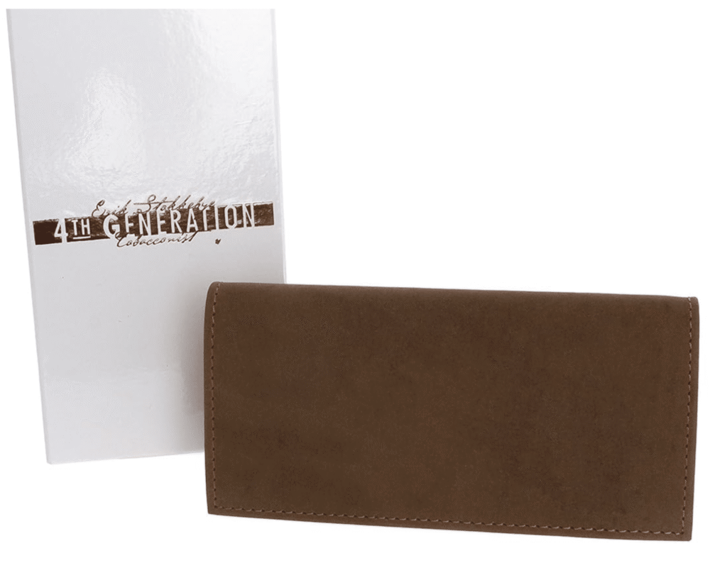 Erik Stokkebye 4th Generation Brown Leather Roll up Tobacco Pouch