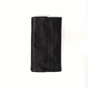 La Rocca Box Snap 5.5″ Brown Leather Tobacco Pouch