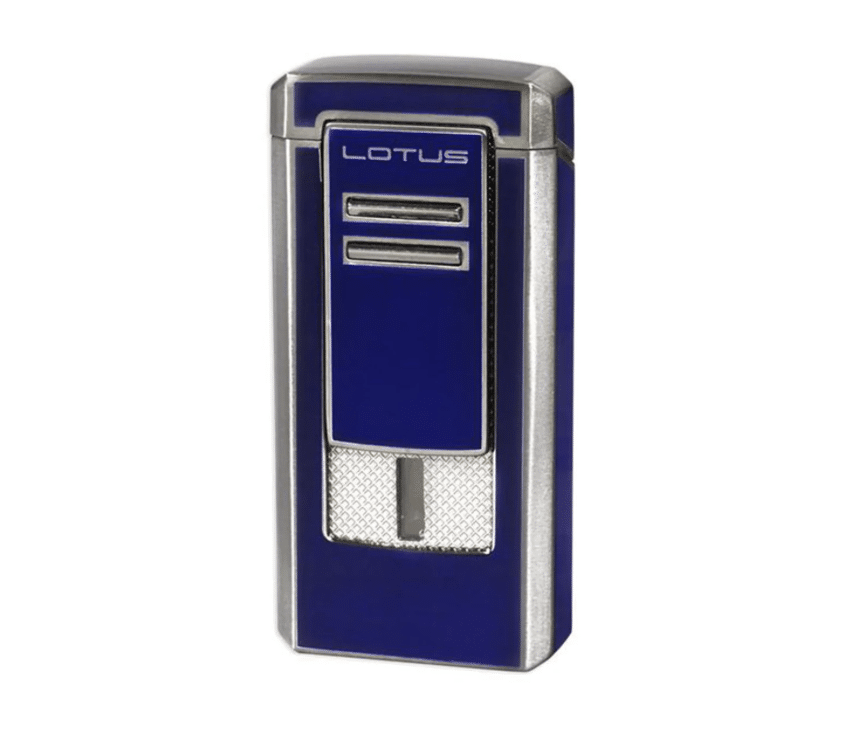 LOTUS COMMANDER CIGAR LIGHTER BLUE TRIPLE TORCH