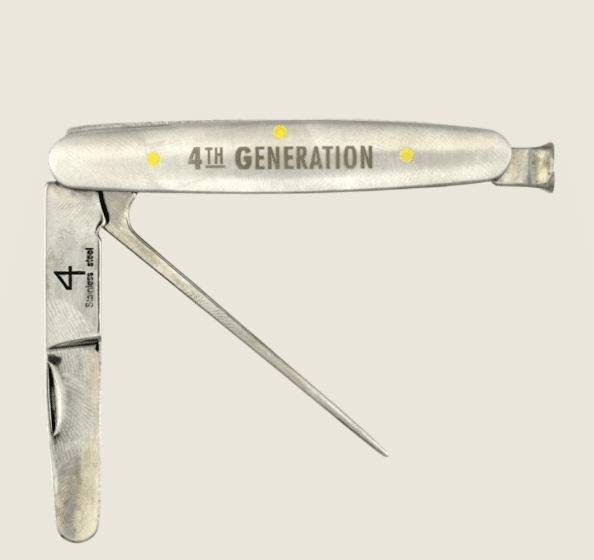 4th Generation Pipe Tool + Knife Stainless Steel