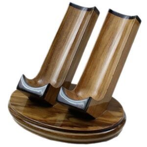 Woodmere 2 PIPE Holder TEAK & Ebony