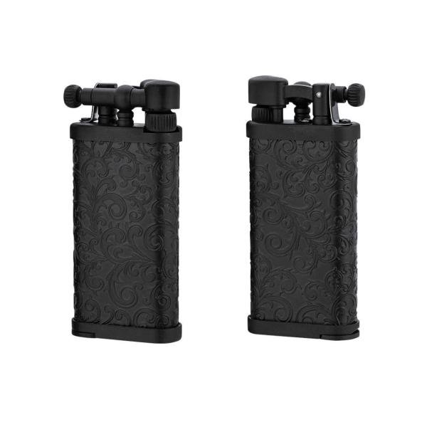 IM Corona Old Boy Arabesque Black Pipe Lighter - Image 2